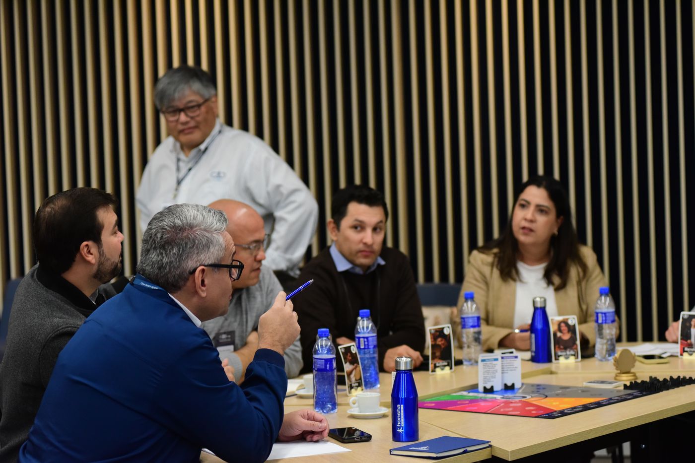 Grupo de gestores em atividade de Hoshin Kanri
